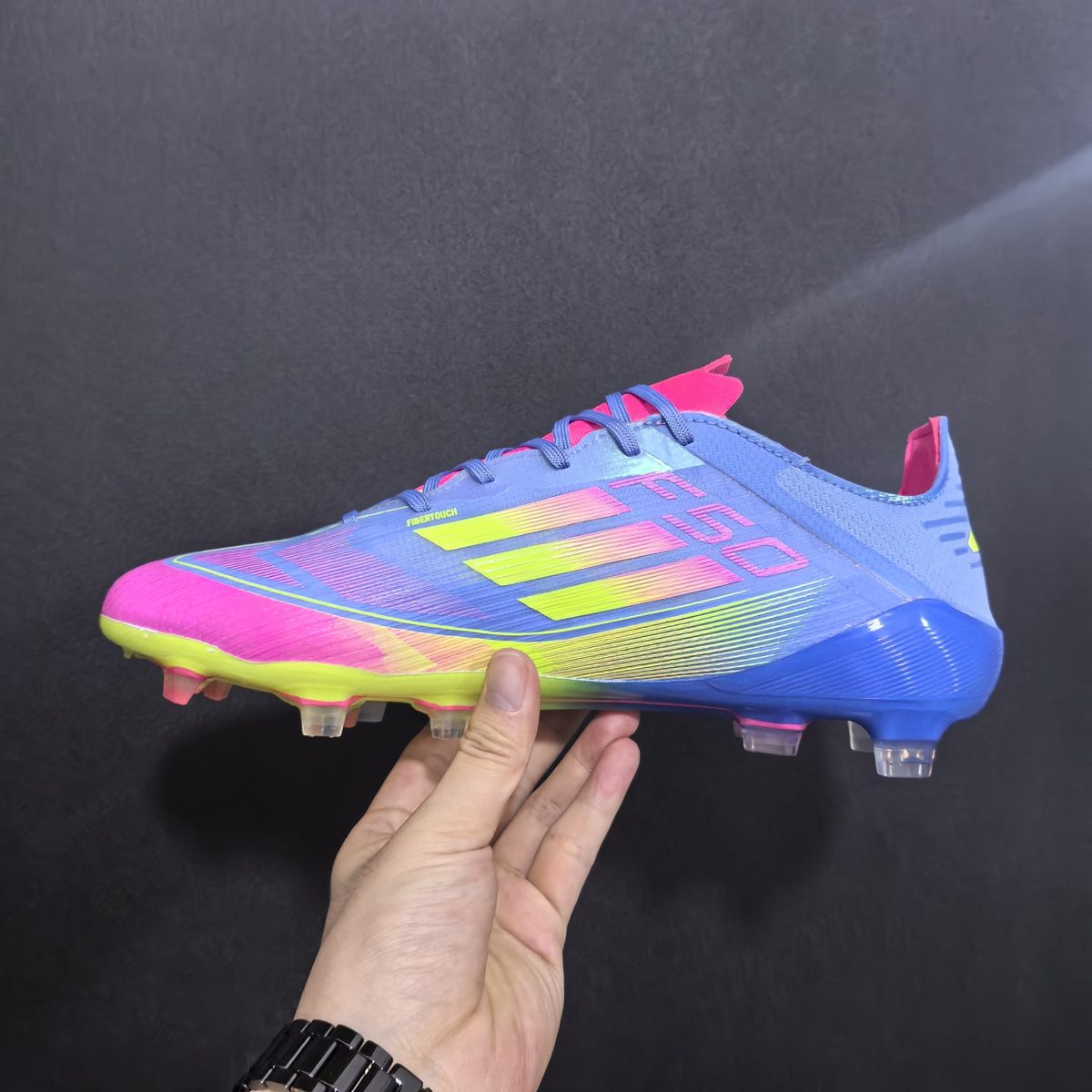 Adidas F50 Soccer Cleats — Blue/Pink