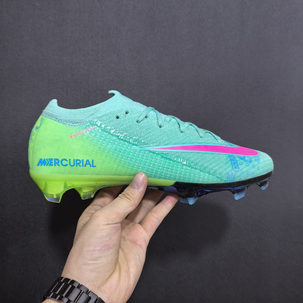 Nike Mercurial Soccer Cleats — Mint/Pink